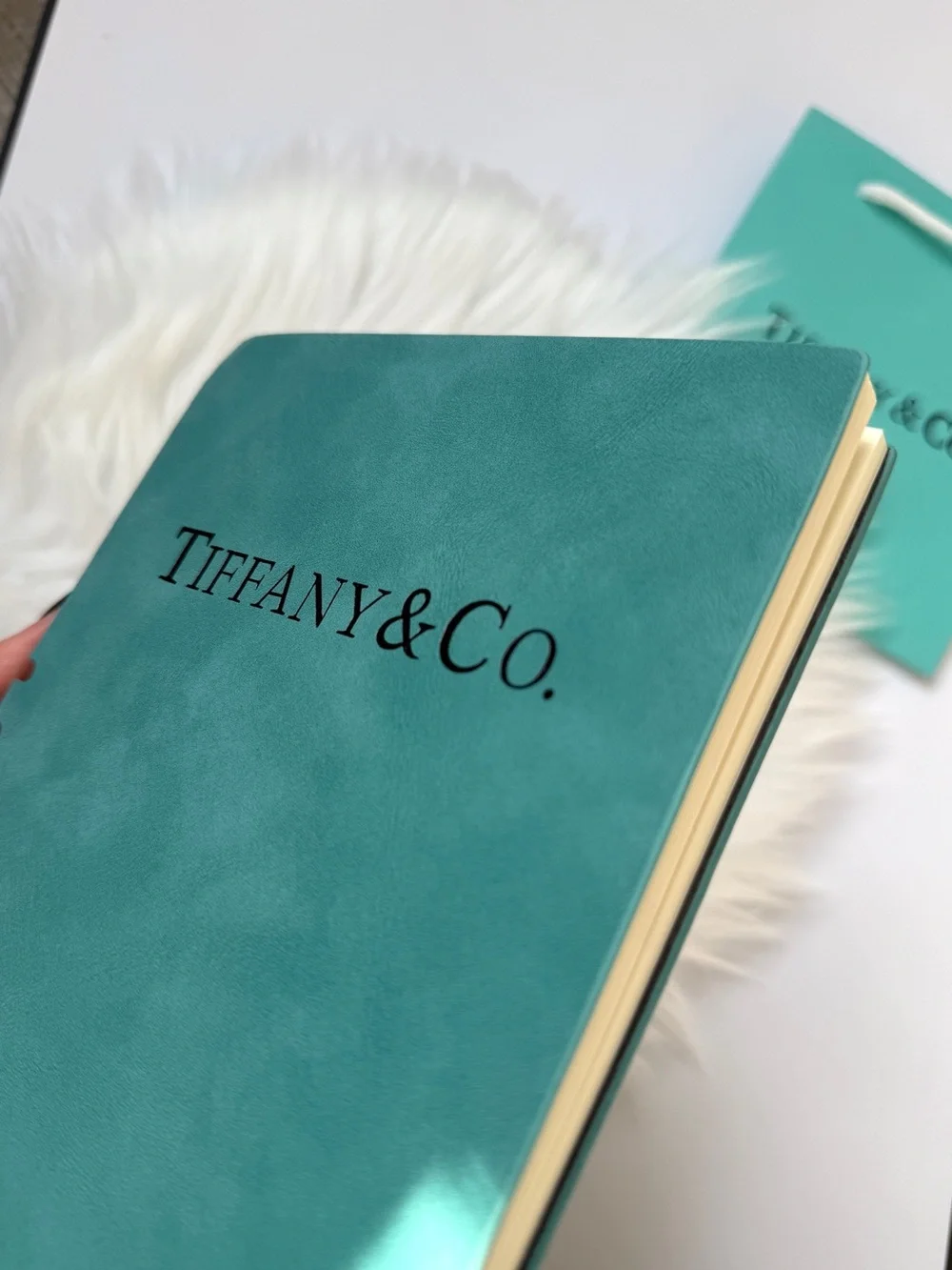 Tiffany Signature Teal Office Notebook with Pen New